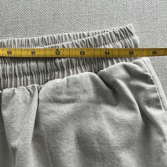 2-Piece Monochrome Beige Linen Matching Coord Set - Picture 12 of 16